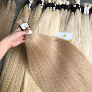 100% High Quality Vietnamese Raw Human Hair Extensions Natural Straight Cuticle Machine Double Weft <b>Bleached</b> Hair Weaving Hair - Product Image 1