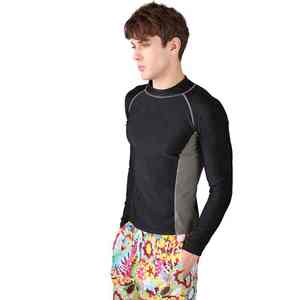 เสื้อรัดกล้ามเนื้อแขนยาวคุณภาพดีที่สุดสำหรับผู้ชาย ระบายอากาศได้ดี ผลิตโดยผู้ผลิตเสื้อผ้าออกกำลังกาย จำหน่ายส่ง - Product Image 4