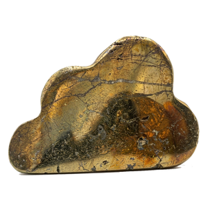 Pierre précieuse en pyrite sculptée en forme de nuage, cristal de nuage, décoration d'intérieur, grossiste en cristaux sculptés en forme de nuage - Product Image 6