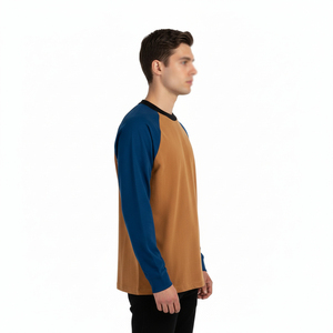 เสื้อยืดคอกลมสำหรับผู้ชาย แบบสวมใส่สบาย เหมาะสำหรับการฝึกซ้อมและวอร์มอัพ  รับสกรีนโลโก้ คุณภาพสูง ดีไซน์ใหม่ล่าสุด สำหรับกิจกรรมกลางแจ้ง - Product Image 2