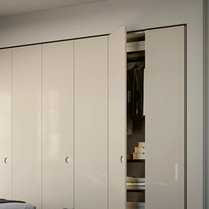 Armoire de chambre à coucher moderne en MDF de style européen JY Vietnam, taille et couleur personnalisables, placard à assembler, utilisation hôtel/villa, OEM, intelligente, garantie 2 ans - Product Image 2