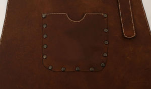 Delantal de barbero recién llegado, delantal de estilista con portaherramientas, bolsillos y correa de cuero, delantal unisex para barberos y estilistas - Product Image 6