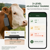 Traceur GPS solaire G10 en gros pour bétail, 15000 mAh, 4G, pour bovins, ovins, équins, avec application gratuite, alerte géofence et entraînement à 3 niveaux