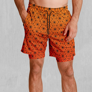 Pantalones Cortos Deportivos Sublimados de Primera Calidad para Hombre, Estilo Casual, Spandex/Poliéster, Impermeables, con Cierre de Cordón, Ligeros para Verano 2025 - Product Image 1