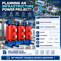 Transformateur de distribution sec triphasé 10/10,5/11 kV 400 V 30 kVA 50/60 Hz avec enroulement cuivre/aluminium Dyn11/Yyn0 personnalisable