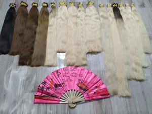 ขายส่งคู่วาดที่มีสีสันเป็นกลุ่มผมที่มีคุณภาพสูงดิบยังไม่ได้เวียดนามผมทำในเวียดนาม - Product Image 3