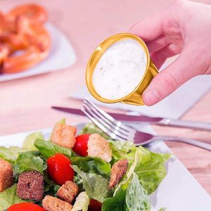 Heavy Quantity Sale Stainless Steel Sauce Cup Condiment Ketchup Dipping Bowl Seasoning Dish Appetizer Container Kitchen <b>Tools</b> - Product Image 4