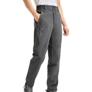 Pantalon de randonnée gris à jambe droite pour homme, pantalon de plein air léger, pantalon cargo tactique, vêtements techniques imperméables - Product Image 2