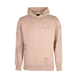 Wholesale price OEM Custom Made Women Distress Hoodies Street Wear Best Material Quick Dry Breathable Women Distress Hoodies - Product Image 2