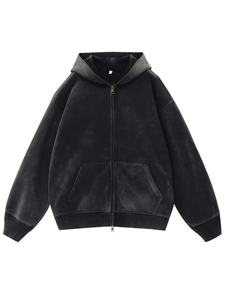 Sweat à capuche zippé pour homme, en coton doux, confortable, vêtement décontracté pour tous les jours - Product Image 3