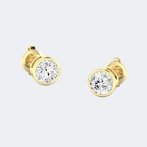 Pendientes de diamantes cultivados en laboratorio de 0.50 CTW, corte brillante redondo, para mujer, plata de ley 925, lujo, color E F, VS VVS, regalo de joyería - Product Image 2