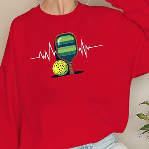 Sudaderas de mujer de colores pickleball paddle y Ball - Product Image 3
