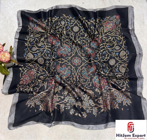 Fabricante de Bufandas de Satén Estampadas de Lujo Personalizadas, OEM, ODM, Marca Privada, Regalo Promocional Publicitario, Productos de Tela Personalizados - Product Image 2
