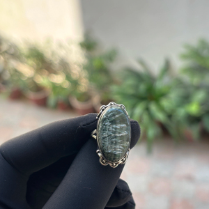 Latest Design Handmade <b>Boho</b> <b>Rings</b> Natural Seraphinite Gemstone Fine Bohemian Jewelry for Everyday Wear At Best Price - Product Image 1