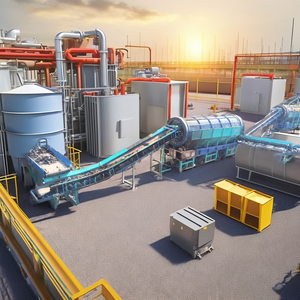 Instalación de tratamiento de residuos de acero dulce con cojinete de motor de engranajes para reciclar 90-160KW Potencia 600kg Peso Hecho en Gujarat - Product Image 2