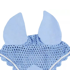 อุปกรณ์ขายส่ง ผ้าคลุมกันแมลงวันสำหรับม้า คุณภาพสูง ผ้าตาข่ายนุ่ม ปิดหูสำหรับขี่ม้า ผลิตภัณฑ์สำหรับขี่ม้าระดับมืออาชีพ - Product Image 3