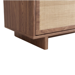 Modern Minimalist Solid Teak Wood <b>6</b>-<b>Drawer</b> Dresser with Rope Pull Handles Freestanding Eco-Friendly Design for Bedroom Storage - Product Image 3