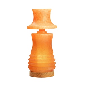 Lampe en sel rose de l'Himalaya, lumière apaisante, lampe en sel de l'Himalaya élégante pour chambre à coucher - Product Image 1