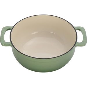 Pentola in Ghisa Smaltata da 6QT con Finitura Sfumata Rossa e Coperchi, 2 Guanti in Silicone Inclusi - Product Image 3