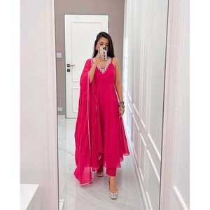 Magnifiques robes de soirée pour les fêtes, robe avec dupatta inclus - Product Image 6