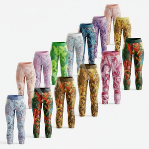Ropa Deportiva para Mujer, Leggings de Yoga con Estampado Floral, Hechos a Medida, de Alta Calidad, Elásticos, para Fitness, Running, Ajustados, Cómodos - Product Image 1