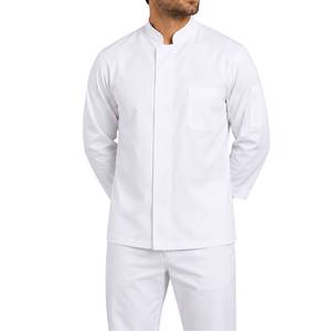 Uniforme de Chef en Gros 100% Coton Manches Longues Unisexe Vêtements de Travail Respirants pour Restaurant Hôtel Cuisine - Product Image 5
