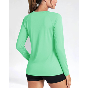 Unisex Long Sleeve <b>Burgundy</b> Rash Guard Quick Dry Breathable Eco-Friendly UPF50 Anti-Bacterial Full Coverage Front Logo Active - Product Image 4