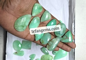 คริสโซเพรสสีเขียวธรรมชาติ 100% คุณภาพสูง แบบเจียระไนทรงคาโบชอง ราคาขายส่ง จำนวนมาก หินคริสโซเพรสสำหรับทำเครื่องประดับทำมือ - Product Image 2