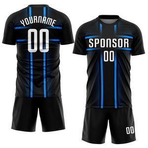 Camiseta de Fútbol Personalizada de Alta Calidad con Logotipo Bordado, Cuello Redondo, Diseño de Parches - Product Image 1