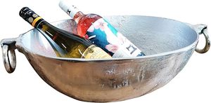 Cubo de hielo de aluminio increíblemente popular con un acabado elegante para servir vino, champán y en fiestas. - Product Image 5