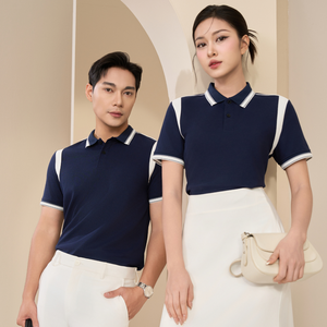 Vente en gros Premium 210gsm lourd 65/35 Polo pour hommes et femmes avec panneaux de contraste uniques sous les bras Logo personnalisé disponible - Product Image 4