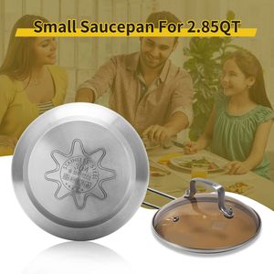 WANGYUANJI 2.85QT Petite marmite en acier inoxydable antiadhésive avec couvercle, compatible four et lave-vaisselle, pour tous types de cuisinières - Product Image 6