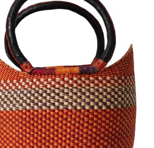 Custom Handwoven Seagrass Handbags Luxury Leather Handle Woven <b>Straw</b> <b>Tote</b> <b>Bag</b> Fashion Women Eco Friendly Summer Beach <b>Bag</b> OEM - Product Image 4