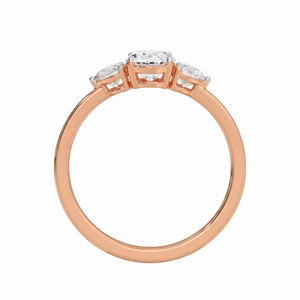 Bague en diamant de qualité supérieure 1 carat, diamant ovale cultivé en laboratoire, bague de fiançailles pour femmes, bijoux de luxe avec un design attrayant - Product Image 5