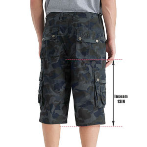 Shorts cargo décontractés pour hommes 100% polyester, maille unie, imperméables, respirants, séchage rapide, haute qualité, multi-poches, vente chaude - Product Image 6