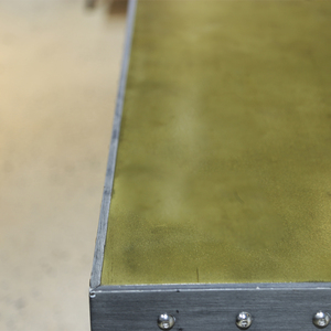 Table de toilette minimaliste moderne en métal et bois sculpté, meuble de bureau à domicile, fabricant vietnamien, marque LBN, prix réduit - Product Image 4