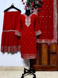 Fatema Fashion's Handmade Heavy Sahara Suit Set para mujer New Designer Wedding Wear para fiestas Producto a granel - Product Image 5