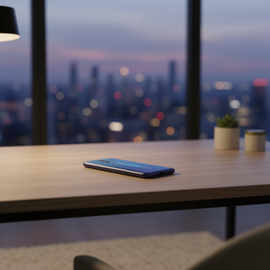 Funda para Teléfono Oppo Reno2 Z, Color Azul Púrpura Crepúsculo - Product Image 3