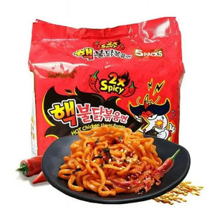 Nouilles coréennes authentiques Samyang Buldak en pot, texture épaisse, base de soupe épicée, pour la distribution en gros aux détaillants - Product Image 2