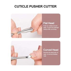 Juego de Manicura Profesional de Alta Calidad, Herramientas de Acero Inoxidable, Cortacutículas Afilado, Raspador, Empujador de Cutículas, Reutilizable y Desechable - Product Image 4
