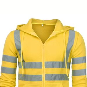 Ropa de Seguridad Reflectante de Alta Visibilidad, Sudadera con Cremallera, Tela de Alta Calidad, Ropa de Trabajo de Seguridad para Hombre, Sudaderas con Cremallera - Product Image 6