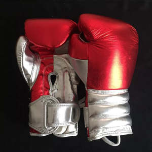 Gants de boxe en cuir rouge sur mesure en gros pour adultes, entraînement et compétitions professionnelles - Product Image 5
