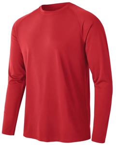 Camiseta Deportiva de Manga Larga Roja para Hombre, de Secado Rápido, Transpirable, para Entrenamiento Atlético, Ligera, para Gimnasio, Running y Deportes - Product Image 4