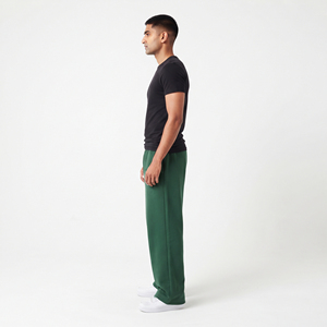Pantalon de survêtement ample pour homme avec strass, 100 % polyester, décontracté, pour le sport, la gym, en molleton, avec cordon de serrage, style streetwear, pour l'entraînement - Product Image 3