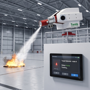 Canon à eau anti-incendie 20L/s à haut débit, canon à eau automatique intelligent pour la lutte contre les incendies, pour entrepôt, usine, hôtel - Product Image 3