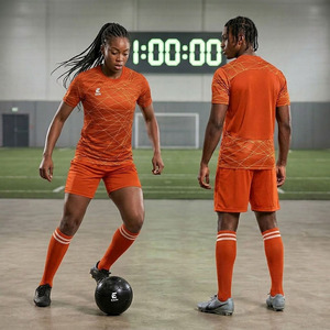 2025 New Design Custom Sublimated Soccer Jersey Kit Set Adult Football Uniform Shirt <b>Shorts</b> Socks Team Wear Training Sportswear - Product Image 2
