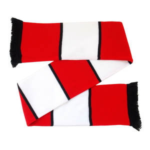 สินค้าส่งเสริมการขายของสโมสรฟุตบอล ผ้าพันคอแฟนคลับฟุตบอลแบบปัก  ผ้าพันคอฟุตบอลแบบสั่งทำ OEM - Product Image 1