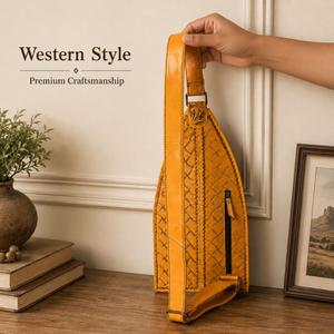 Mochila de cuero floral hecha a mano para mujer, bandolera estilo western, mochila de día, bolso de viaje de cuero genuino, estilo vaquero a la moda - Product Image 2
