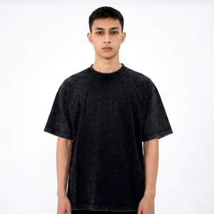 T-shirts en coton 100% de qualité professionnelle, nouveau design, lavage à l'acide, confortables, séchage rapide, lavage à l'acide - Product Image 1