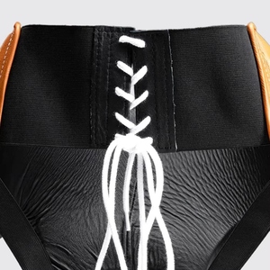 Custom Wholesale Genuine Leather Boxing <b>Groin</b> Guard Brown Abdominal <b>Protector</b> Sparring Protective Gear Muay Thai Martial Arts OE - Product Image 3